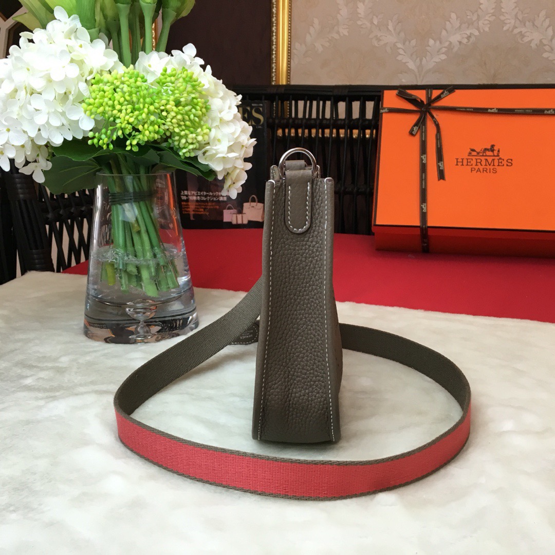 에르메스 미니 에블린16 그레이 은장